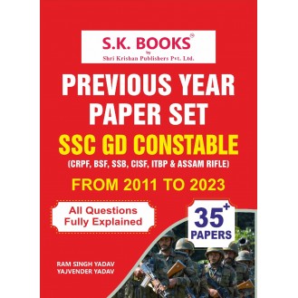 Previous Year Paper for SSC Constable GD (2011-2023) With Solution English Medium (As per new pattern)